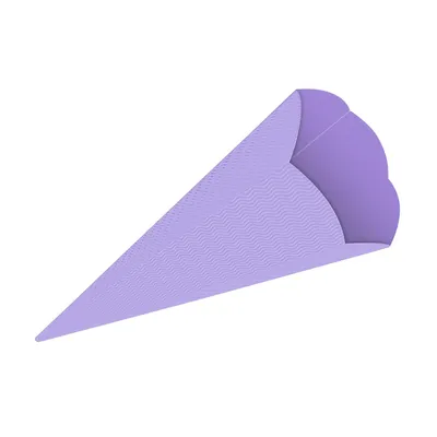 Produktbild von 3D Color Schultüten Bastelwellpappe 68CM FLIEDER - Schultüten Rohling zum Basteln
