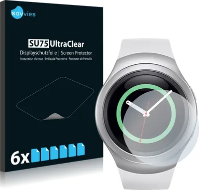 Produktbild von 6x Für Samsung Gear S2 Schutzfolie Savvies Displayschutz Display Schutz Folie Klar Transparent