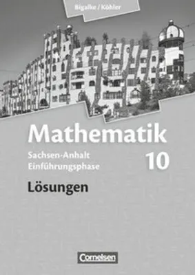 Zdjęcie produktu dla Mathematik Sekundarstufe II Sachsen-Anhalt. Einführungsphase. Lösungen