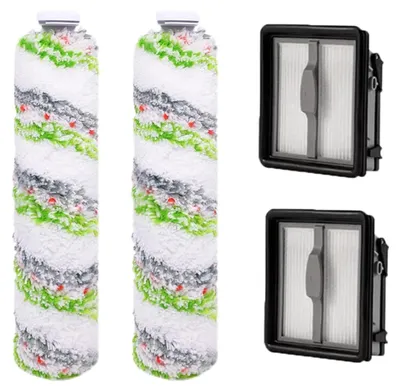 Ersatzteile für Bissell CrossWave X7: 2 Filter + 2 Bürstenwalzen
