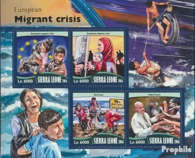 Produktbild von Briefmarken Sierra Leone 2016 Mi 7468-7471 Kleinbogen (kompl. Ausg.) postfrisch Migrantenkrise