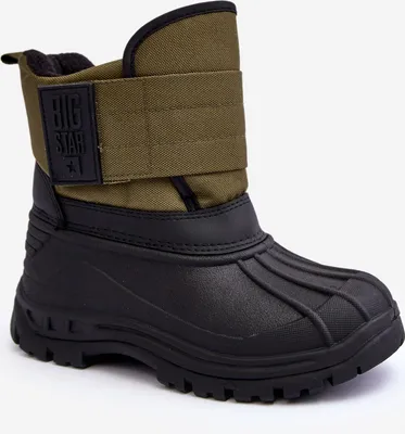 Produktbild von Kinderschneestiefel Mit Klettverschluss Gefüttert Khaki Big Star MM374123 30