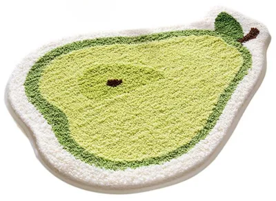 Productafbeelding van Badtapijt "Birne", 53x72 cm, antislip, absorberend, machinewasbaar, microvezel