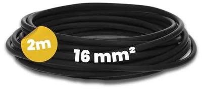 Zdjęcie produktu dla Kabel instalacyjny 2m H07V-K, przekrój 16 mm², czarny, elastyczny