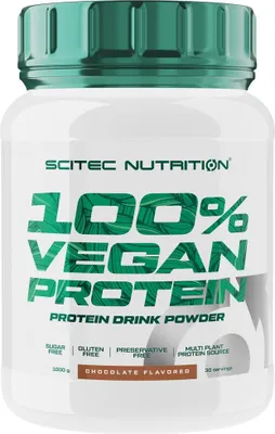 Image de Protéines Végétales - Scitec Nutrition - 100% Vegan Protein (1kg) - Saveur Chocolat