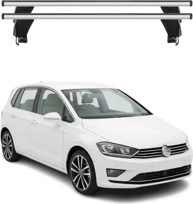 Produktbild von Menabo Dachträger Grundtäger für VW Golf Sportsvan 2014-2020 50kg Alu Silber 2x