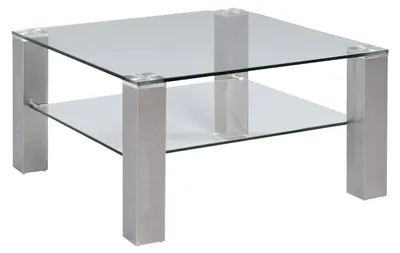 Image de Table basse Cilo de la collection M2, couleur argent, dimensions : 78 x 41 x 78 cm