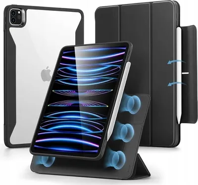 Produktbild von Magnetische Hülle für iPad Pro 11" Tablet 2022/2020/2018 TPU mit Klappe
