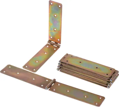 Obrázok produktu pre Aqbau® Sada 10 ks závesov na debny 250 mm x 45 mm závesy na debny stolové závesy stolové závesy valcované závesy