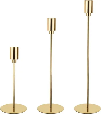Image de URHELP Set de 3 chandeliers or ZHI H24cm-29cm-34cm