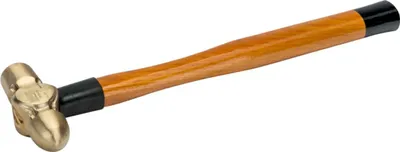 Produktbild von Bahco Schlosserhammer mit Kugelpinne, Aluminiumbronze-Kopf und Holzgriff, funkenfrei, 450 g