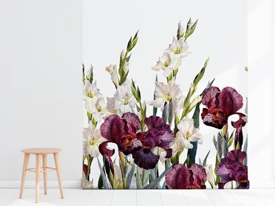 Produktbild von Coloray Fototapete 104x70 cm Latextapete Magicstick - Floral Vintage Meadow Blumenblumen