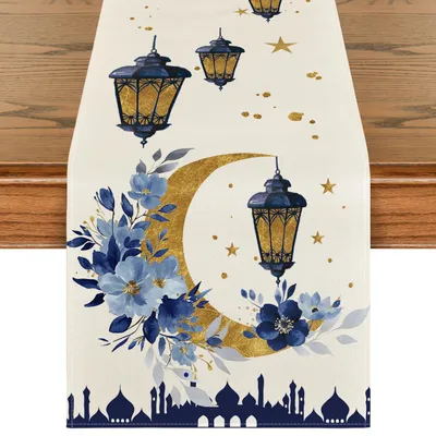 Tafelloper Mondlaterne 40x180 cm, Ramadan-Dekoration