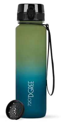Produktbild von 720°DGREE Trinkfl. uberBottle Multicol. softTouch m.Sieb kiwi gr./sma. green 1l