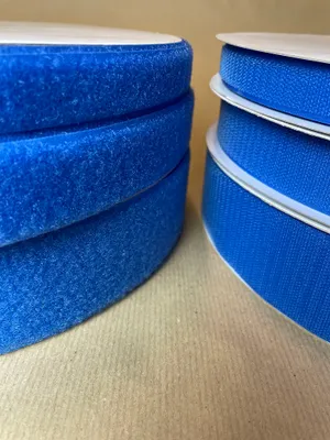 Produktbild von Klett Flauschband blau 25 mm, 25 m