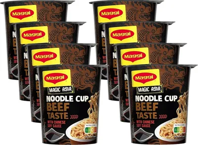Produktbild von MAGGI Magic Asia Noodle Cup Beef (8 x 63g)