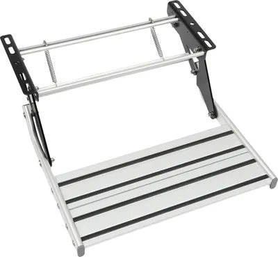 Produktbild von Wohnmobil Trittstufe - Manuell - Aluminiumlegierung - Edelstahl - Für Wohnmobil/Wohnwagen/Anhänger/Lkw - Silber