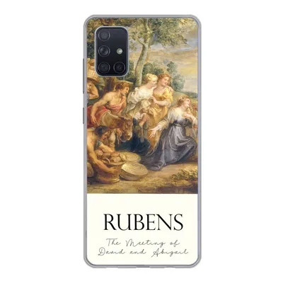 Produktbild von MuchoWow® Handyhülle Schutzhülle Hülle für Samsung Galaxy A71 Rubens - Kunst - Die Begegnung von David und Abigail Silikon Softcase Handy Hülle - Kartenbesitzer