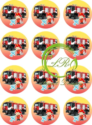 Produktbild von "Feuerwehr" 12 Muffinaufleger, Tortenaufleger,Geburtstag,