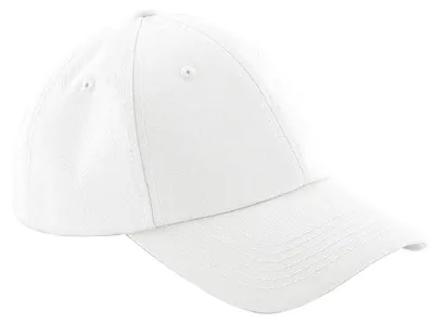 Image de Casquette de baseball Beechfield Uni Authentic 6 panneaux FK251 (taille unique) (blanc)