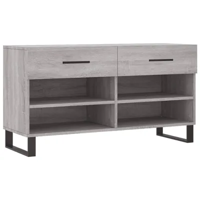 Produktbild von Schuhbank Grau Sonoma 102x35x55 cm Holzwerkstoff