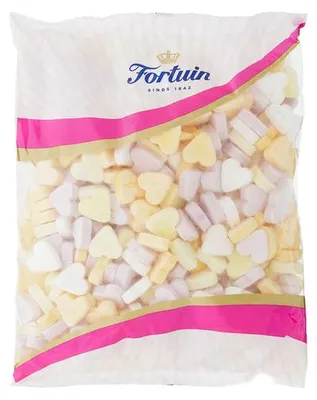 Image de Fortune - Candy Fortune Fruit Hearts 1 kg | Tasche A 1 Kilogramm | 12 Stücke