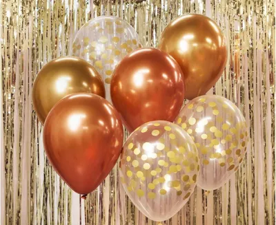Productafbeelding van B&C foliaire ballon, goud-koperkleurig, 7 stuks, 12 inch, Godan