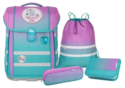 Produktbild von McNeill PERFECTO Schulranzen Set, 5tlg. Gradient Blueberry