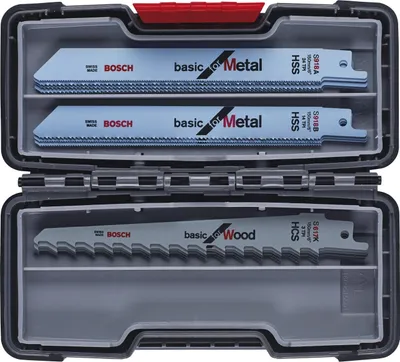 Zdjęcie produktu dla Bosch 2 607 010 901, Brzeszczot do piły, Metal, Drewno, Czarny, Szary, 15 szt.