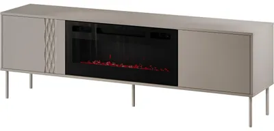 Productafbeelding van TV-kast met haard TIFFANY 180, beige, mat