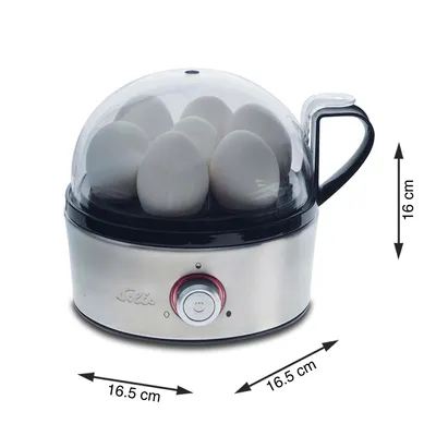 Obrázok produktu pre Solis 827, 7 vajec, Plast, Nerezová oceľ, Nerezová oceľ, 400 W, 160 mm, 16,5 cm