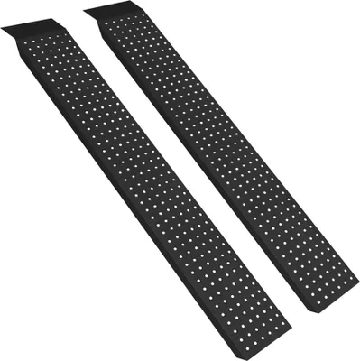 Obrázek produktu pro TRMLBE 2X ocelová nakládací rampa, 135cm nakládací rampy | Max. 400 kg | Nakládací rampa | Nakládací kolejnice | Pozinkovaná ocel | Protiskluzová pro auto, motocykl, čtyřkolku, černá barva