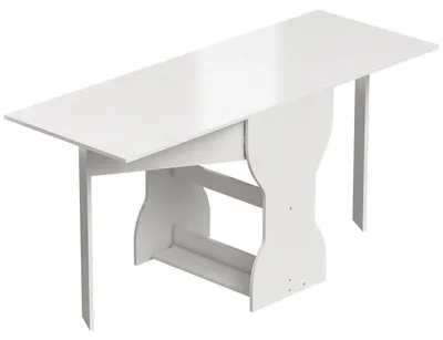 Zdjęcie produktu dla Składany stół jadalny z miejscem do przechowywania | Kolor: biały | Wymiary: 160x60x75 cm