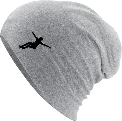 Produktbild von Huuraa Beanie Eiskunstlauf Silhouette Heather Grey One Size Baumwolle und Elasthan Mütze Geschenkidee