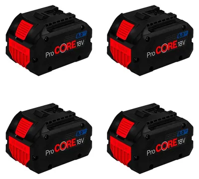 Produktbild von Pack mit 4 baterías BOSCH GBA ProCore (18V - 8,0 Ah)