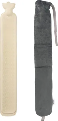 Zdjęcie produktu dla Termofor 75 cm, guma, szary pokrowiec, do relaksu