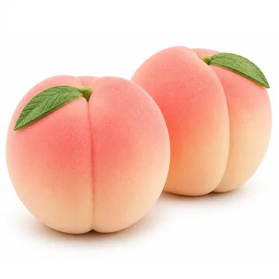 Produktbild von 2er-Set Pfirsich-Spielzeug, langsame Rückstellung, weiches Obst-Quetschspielzeug, Anti-Stress-Knautschspielzeug, Plüschgeschenk (rosa)