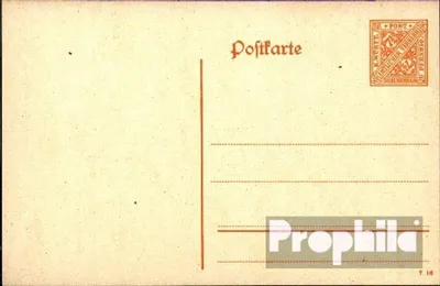Produktbild von Belege Ganzsachen Württemberg 1916 DP45 Dienstpostkarte mit Zusatzfrankatur mit Zusatzfrankatur  Ziffer