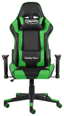 Produktbild von vidaXL Gaming-Stuhl Drehbar Grün PVC