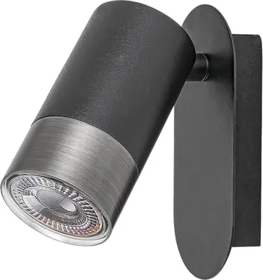 Immagine prodotto di Rabalux 5069 Zircon applique, GU10, nero-argento, rotonda, minimal, ø52mm