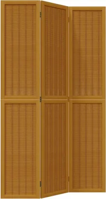 Immagine prodotto di vidaXL Set da 3 divisori per ambienti in legno massello di paulownia, colore marrone