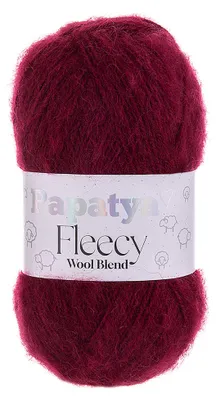 100g Papatya Fleecy Kuschelgarn 20% Wolle veredelt Oeko-Tex Häkelgarn Strickgarn bordeaux
