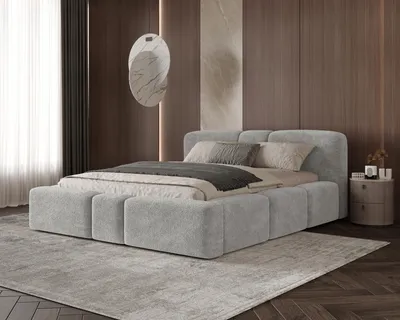 Produktbild von Chilly Möbel Monte Polsterbett 140x200 mit Bettkasten & Stauraum – Designer Doppelbett mit stabilem Metallrahmen - Monte16