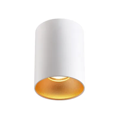 Produktbild von MasterLED Aufbaustrahler GU10 Gold rund weiß IP20 Aluminium