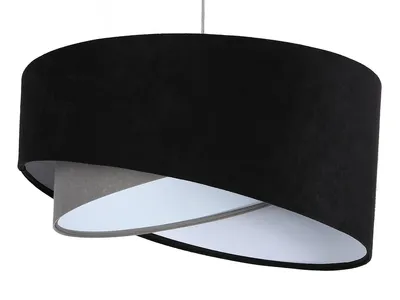 Zdjęcie produktu dla Lampa wisząca SHAPELESS czarna/szara/biała