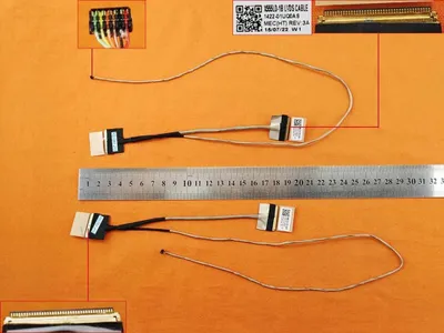 Imagen del producto de Cable de pantalla versión 3, con interfaz de 40 pines para la placa base, compatible con pantallas LCD de 40 pines, diseñado para portátiles ASUS X554L