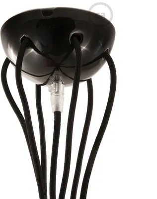 Image de creative cables - Kit rosace céramique 7 trous - Noir