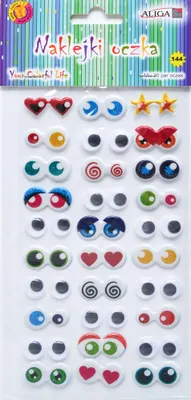 Image de Autocollants pour les yeux, 30 paires, assortiment coloré