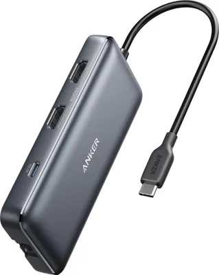 Zdjęcie produktu dla Anker 553 Hub USB-C (8 w 1) – szary