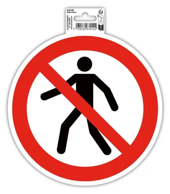 Produktbild von EXACOMPTA Klebeschild / Hinweisschild "Durchgangsverbot"